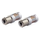 Żarówki LED CANBUS 3030 24SMD 1156 BAU15S PY21W Ambre 12V/24V