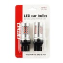 LED CANBUS 3030 24SMD T20 7443 WR21/5W Rouge 12V/24V