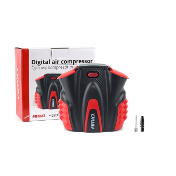 Compresseur dair de voiture avec manometre numérique et lumiere LED 12V ACOMP-16