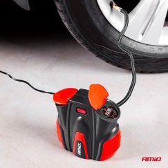 Compresseur dair de voiture avec manometre numérique et lumiere LED 12V