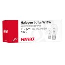 Ampoules halogenes W16W T15 16W W2.1x9.5d 12V 10pcs