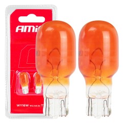 Ampoules halogenes T15 WY16W W2.1x9.5d 12V 2 pcs