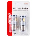 Ampoules LED CANBUS 3020 24SMD 1157 BAY15D P21/5W Blanc 12V/24V