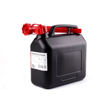 Jerrican carburant en plastique 5L AMiO, noir