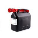 Jerrican carburant en plastique 5L AMiO, noir