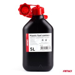 Jerrican carburant en plastique 5L AMiO, noir