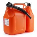 Jerrican carburant en plastique 6L + 2,5L