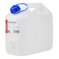 Jerrican eau en plastique 5L, blanc