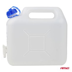 Jerrican eau en plastique 5L, blanc AMIO-03201