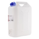 Jerrican eau en plastique 10L, blanc AMIO-03202