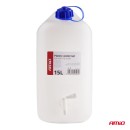 Jerrican eau en plastique 15L, blanc