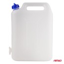 Jerrican eau en plastique 20L, blanc