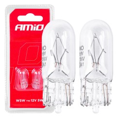 Ampoules halogenes T10 W5W W2.1x9.5d 12V 2pcs blister