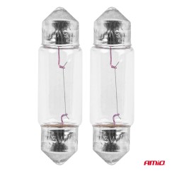 Ampoules halogenes C5W Festoon SV 8,5-8 36mm 12V 2pcs blister