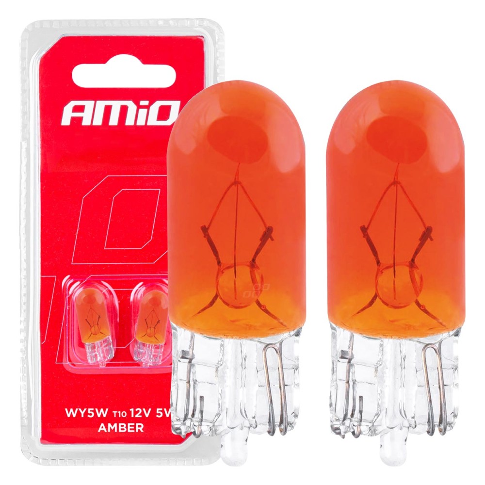 Ampoules halogenes T10 W5W W2.1x9.5d 12V 2pcs blister