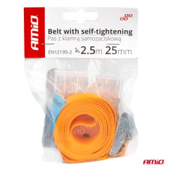 Ceinture à serrage automatique 2.5m x 25mm AMIO-03291