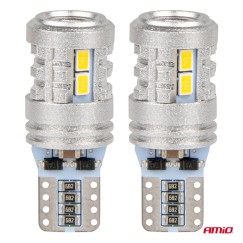 Ampoules LED STANDARD T10 W5W 6x3020 + 1x3030 SMD White 12V/24V AMIO-03718