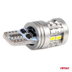 Ampoules LED STANDARD T10 W5W 6x3020 + 1x3030 SMD White 12V/24V AMIO-03718