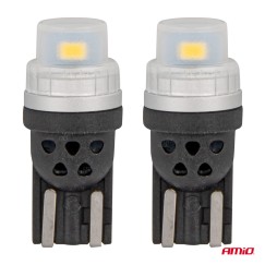 Ampoules LED 360 Pure Light Series STANDARD T10 W5W 2x3020 SMD White 12V/24V AMIO-03726