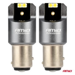 Ampoules LED CANBUS PRO series BAY15D P21/5W 4x3030 SMD White 12/24V AMIO-03585