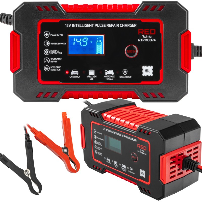 Prostownik MIKROPROCESOROWY Akumulatorowy 12V RTPM0074