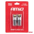 Ampoules LED FULL CANBUS PRO T10 W5W 4x3030 SMD blanc 12V 24V AMIO-03580