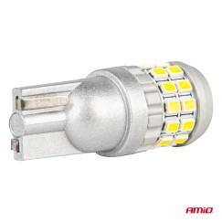 Ampoules LED CANBUS T10 W5W 30SMD 2016 Blanche 12V/24V AMIO-04233