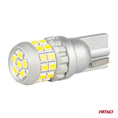 Ampoules LED CANBUS T10 W5W 30SMD 2016 Blanche 12V/24V AMIO-04233