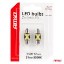 Ampoules LED CANBUS 12SMD Festoon C5W 2016 31mm White 12/24V AMIO-04235