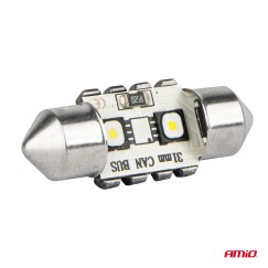 Ampoules LED CANBUS 12SMD Festoon C5W 3838 31mm White 12/24V AMIO-04247