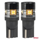 Ampoules LED CANBUS T10 W5W 5SMD 3030 Blanc 12V 24V AMIO-04239