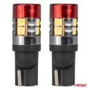 Ampoules LED CANBUS T10 W5W 9 SMD 3030 Blanc 12V 24V AMIO-04242