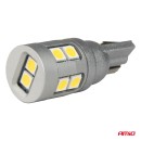 Ampoules LED CANBUS T10 W5W 12 SMD 3030 Blanc 12V 24V AMIO-04243