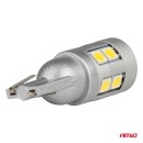 Ampoules LED CANBUS T10 W5W 12 SMD 3030 Blanc 12V 24V AMIO-04243