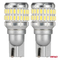 Ampoules LED CANBUS T15 W16W 48SMD 4SMD 3014 3030 Blanc 12V 24V AMIO-04261