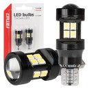 Ampoules LED CANBUS T15 W16W 15SMD 2835 Blanc 12V 24V AMIO-04245