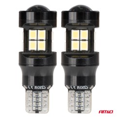 Ampoules LED CANBUS T15 W16W 15SMD 2835 Blanc 12V 24V AMIO-04245