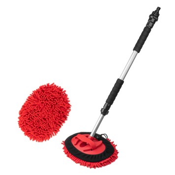 Chenille Car brush avec raccord deau 67-100cm AMIO-04342