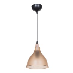 Suspension luminaire Plafonnier Orazio ambre-noir